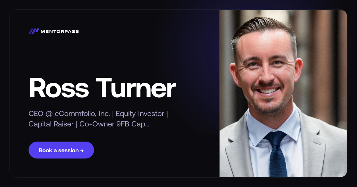 Ross Turner — CEO @ eCommfolio, Inc. | Equity Investor | Capital Raiser ...